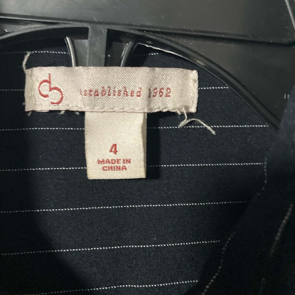 Dressbarn Blue Women’s Dress Rolled Sleeves Pockets Zip Front Belt Size 4 - Picture 10 of 13